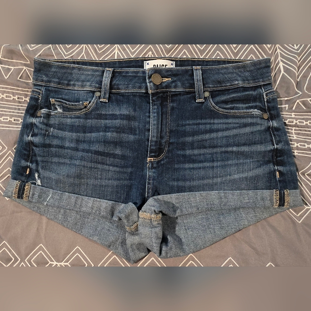 PAIGE Jimmy Jimmy Denim Shorts Size 27